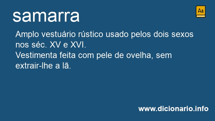 Significado de samarra