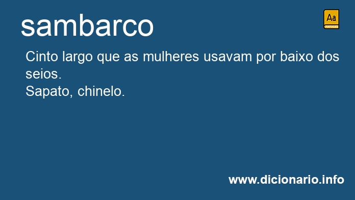 Significado de sambarco