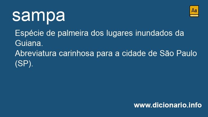 Significado de sampa