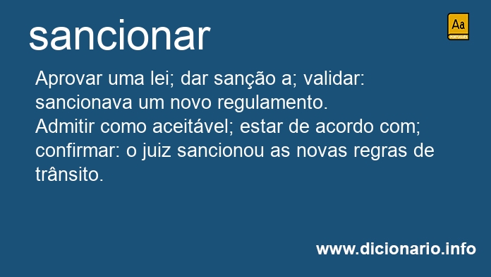 Significado de sancionars