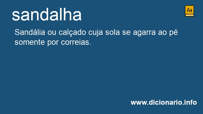 Significado de sandalha