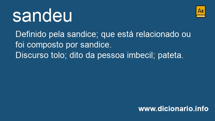 Significado de sandeia