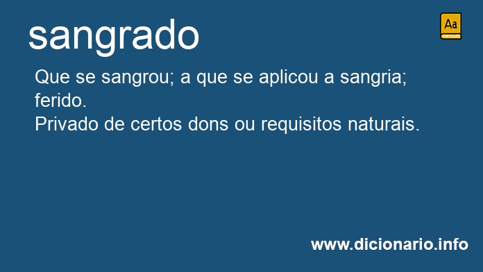 Significado de sangrado