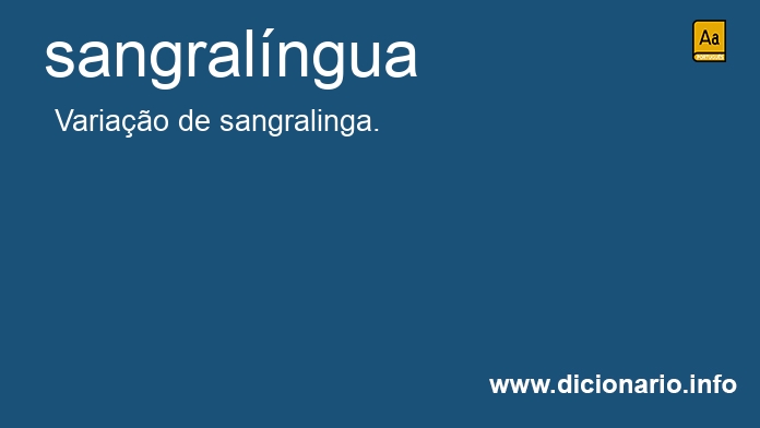 Significado de sangralngua