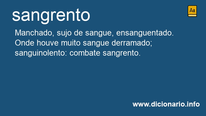 Significado de sangrento