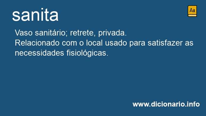 Significado de sanita