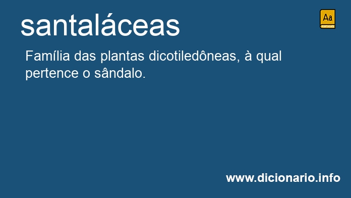 Significado de santalceas