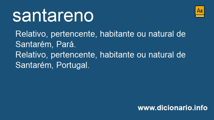 Significado de santareno