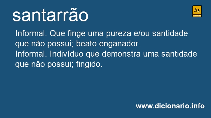 Significado de santarro