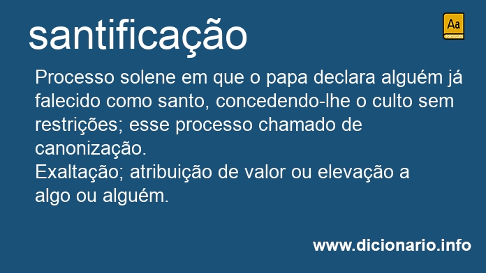 Significado de santificaes