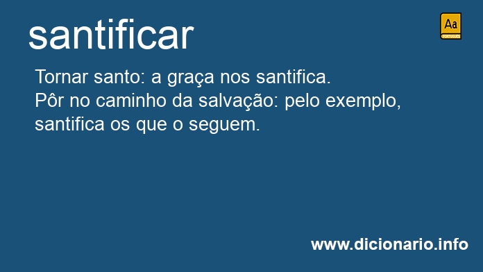 Significado de santificar