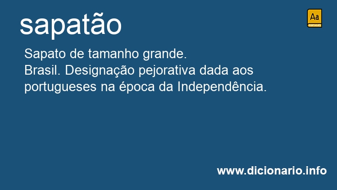 Significado de sapato