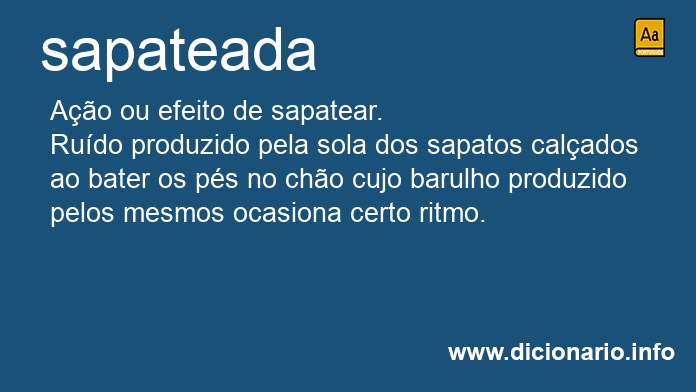 Significado de sapateada
