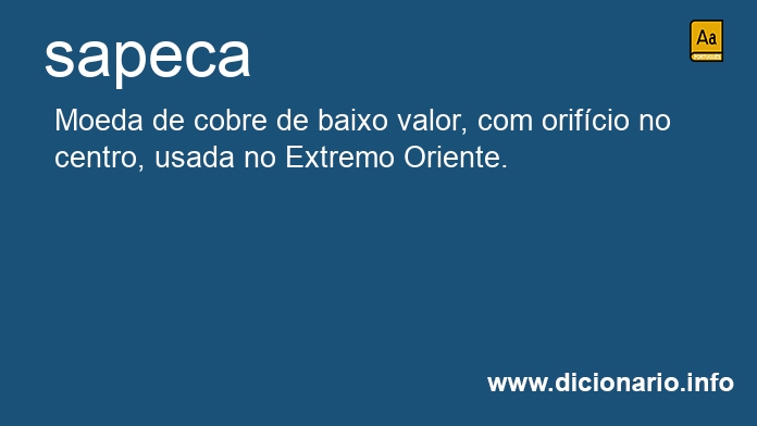 Significado de sapeca