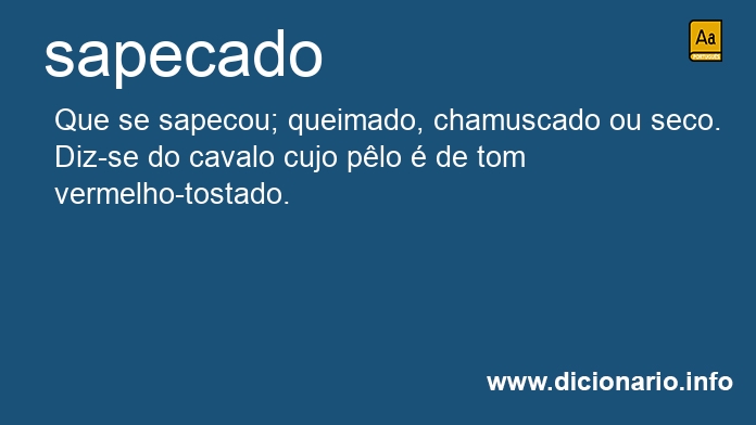 Significado de sapecado