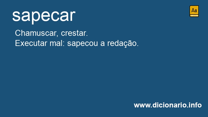 Significado de sapecas