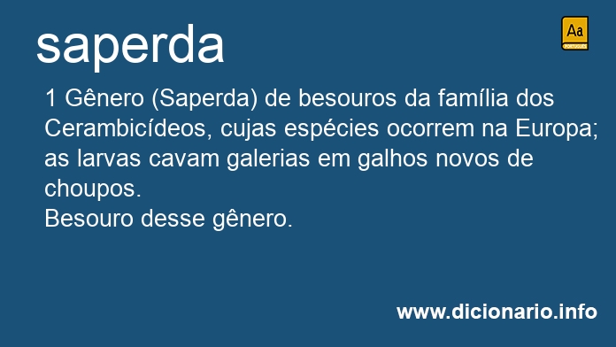 Significado de saperda