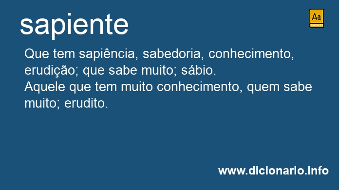 Significado de sapiente