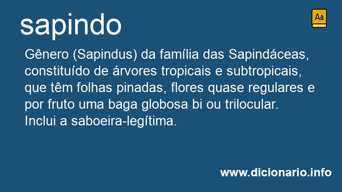 Significado de sapindo