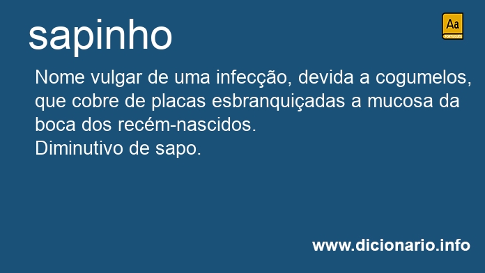 Significado de sapinho