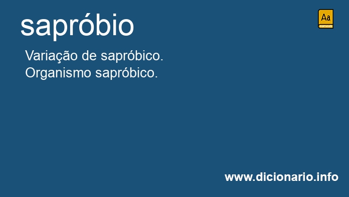 Significado de saprbio