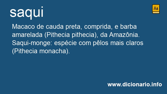 Significado de saqui
