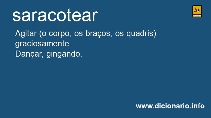 Significado de saracotear