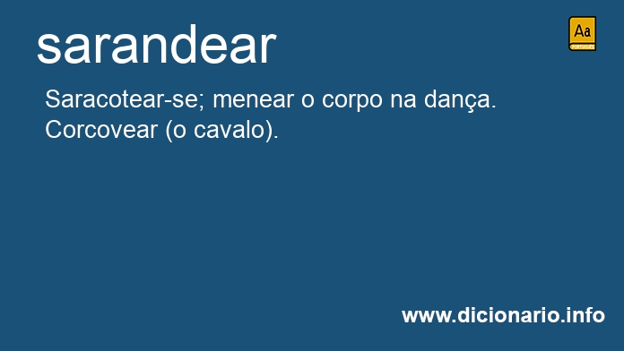 Significado de sarandeia