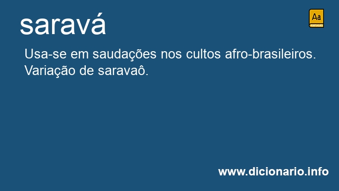 Significado de sarav