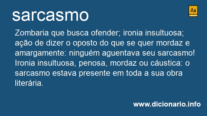 Significado de sarcasma