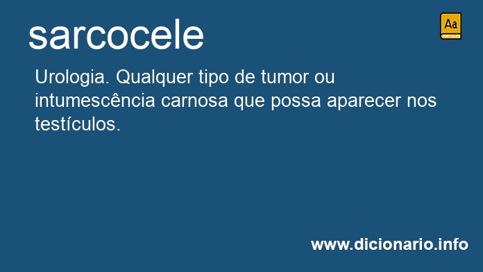 Significado de sarcocele