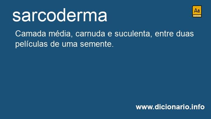 Significado de sarcoderma