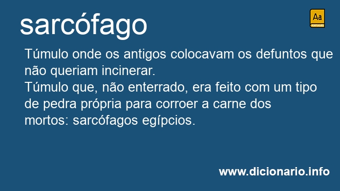 Significado de sarcfaga