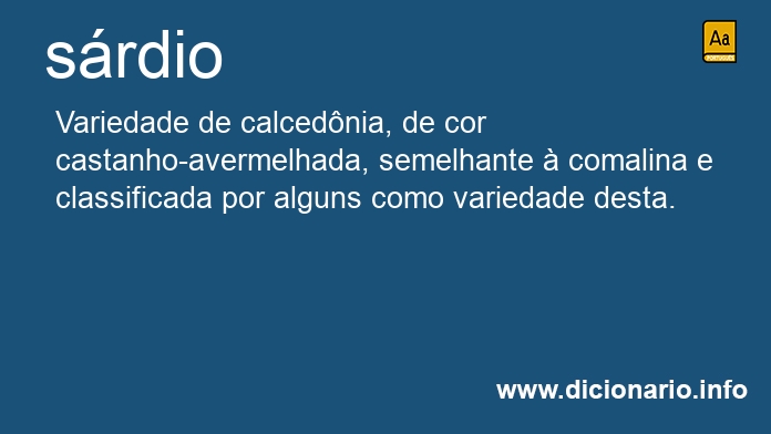 Significado de srdio