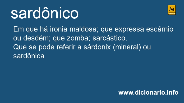 Significado de sardnicos