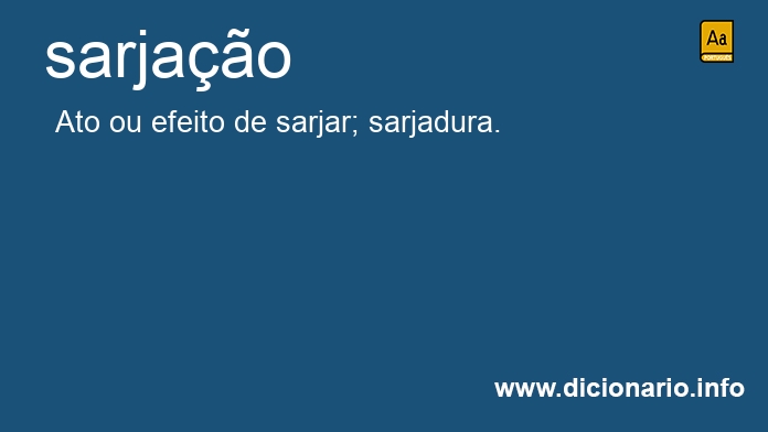 Significado de sarjao