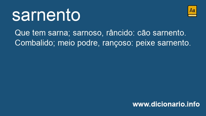 Significado de sarnento