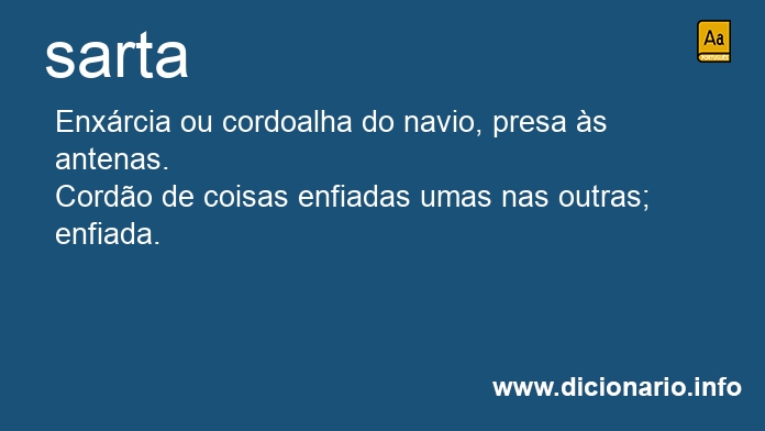 Significado de sarta