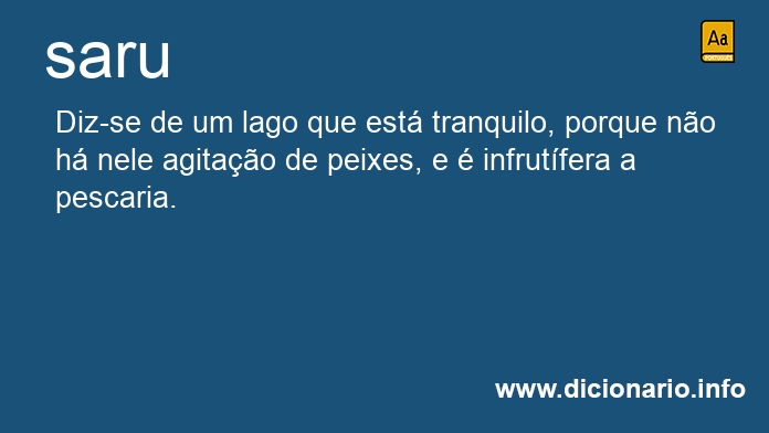 Significado de saru