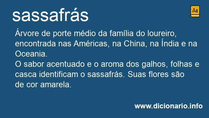 Significado de sassafrs