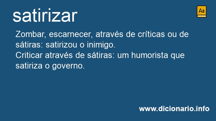 Significado de satirizar