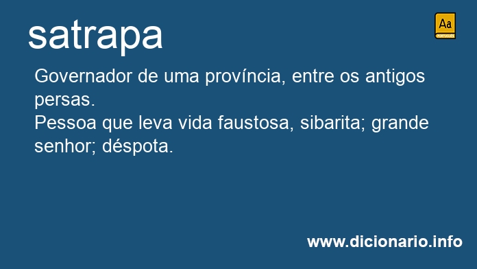 Significado de satrapa