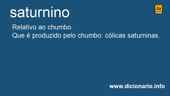 Significado de saturnino