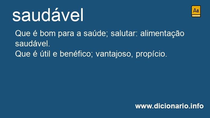 Significado de saudvel