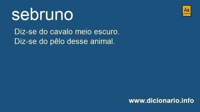 Significado de sebruno