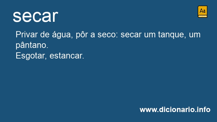 Significado de secai