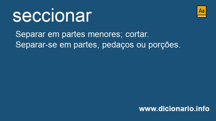 Significado de seccionaro