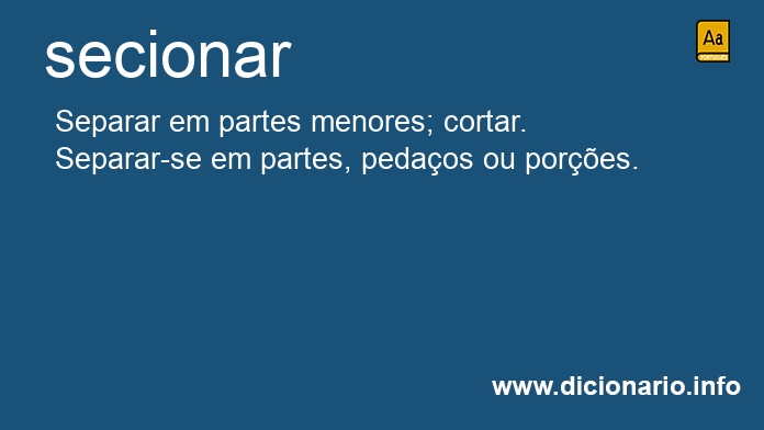 Significado de secionaria