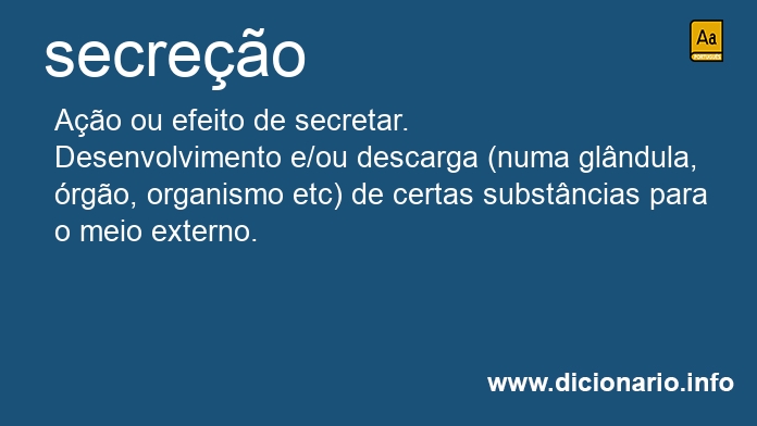 Significado de secreo