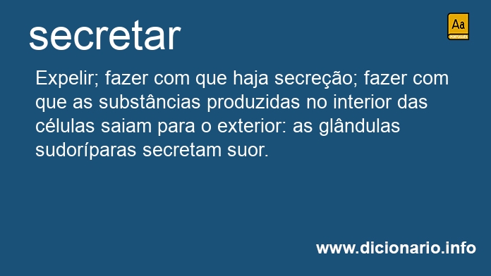 Significado de secretar